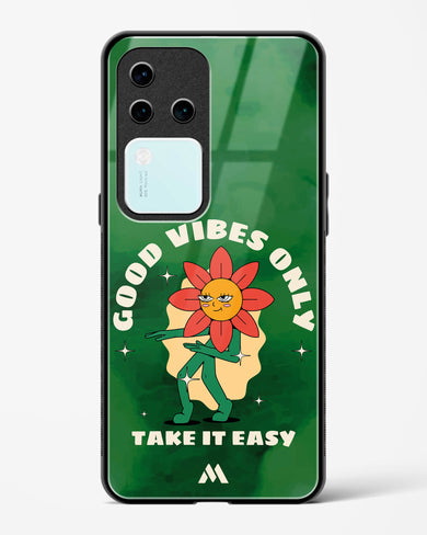 Good Vibes Only Glass Case Phone Cover (Vivo)