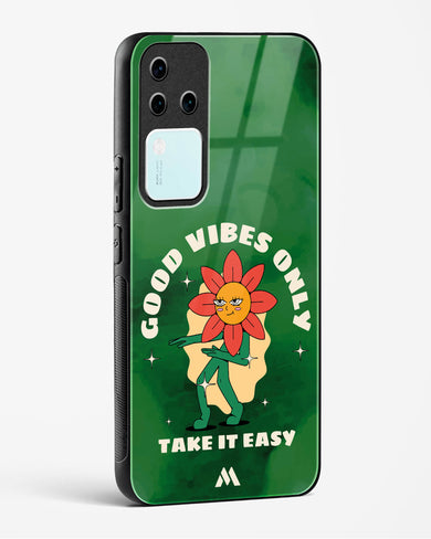 Good Vibes Only Glass Case Phone Cover (Vivo)