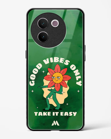 Good Vibes Only Glass Case Phone Cover (Vivo)