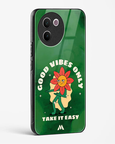 Good Vibes Only Glass Case Phone Cover (Vivo)