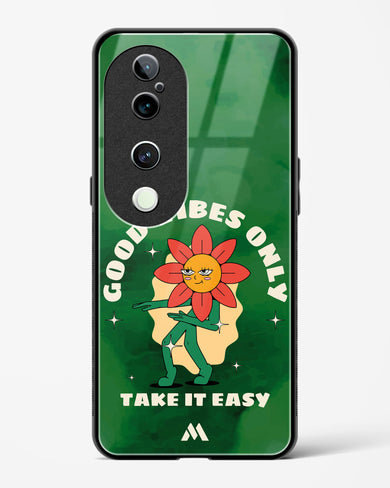 Good Vibes Only Glass Case Phone Cover (Vivo)