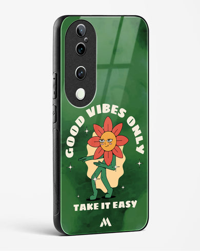Good Vibes Only Glass Case Phone Cover (Vivo)