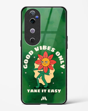 Good Vibes Only Glass Case Phone Cover (Vivo)