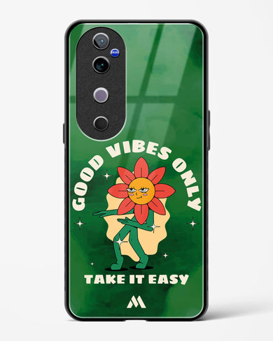 Good Vibes Only Glass Case Phone Cover (Vivo)
