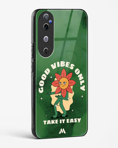 Good Vibes Only Glass Case Phone Cover (Vivo)