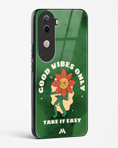Good Vibes Only Glass Case Phone Cover (Vivo)