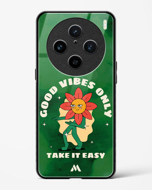Good Vibes Only Glass Case Phone Cover (Vivo)