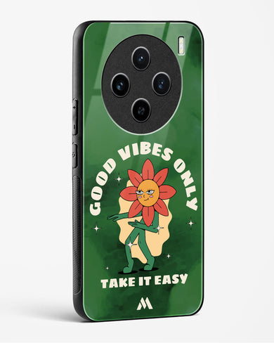 Good Vibes Only Glass Case Phone Cover (Vivo)