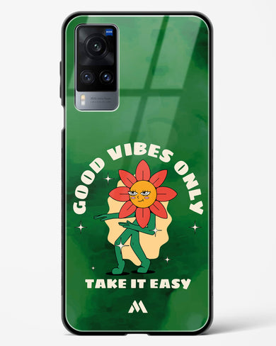 Good Vibes Only Glass Case Phone Cover (Vivo)