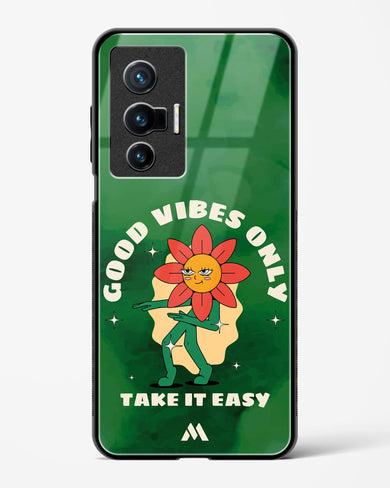 Good Vibes Only Glass Case Phone Cover (Vivo)