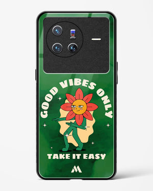 Good Vibes Only Glass Case Phone Cover (Vivo)