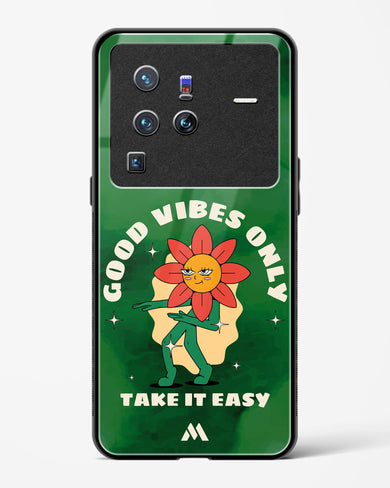 Good Vibes Only Glass Case Phone Cover (Vivo)