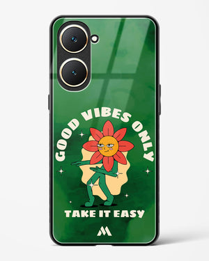 Good Vibes Only Glass Case Phone Cover (Vivo)