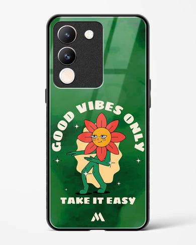 Good Vibes Only Glass Case Phone Cover (Vivo)