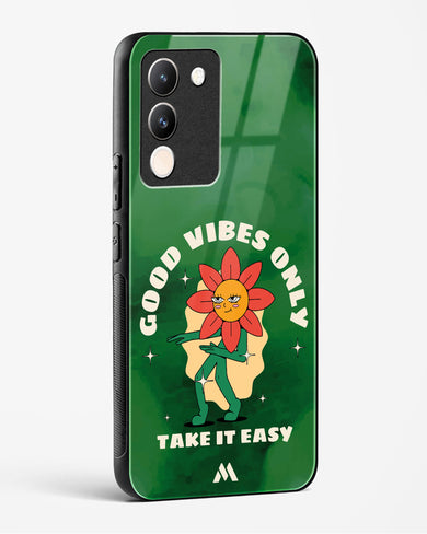 Good Vibes Only Glass Case Phone Cover (Vivo)