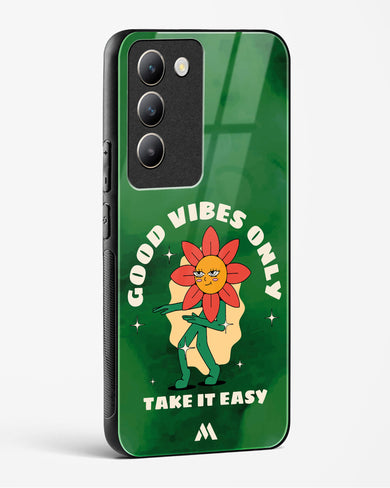 Good Vibes Only Glass Case Phone Cover (Vivo)