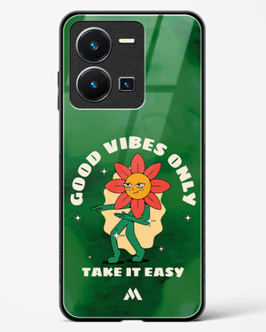 Good Vibes Only Glass Case Phone Cover (Vivo)