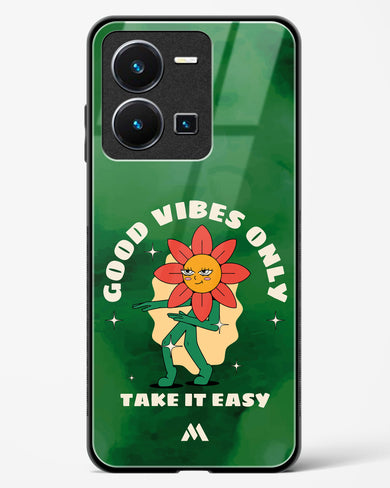 Good Vibes Only Glass Case Phone Cover (Vivo)