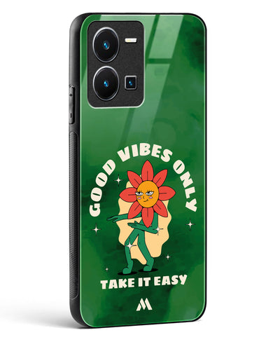 Good Vibes Only Glass Case Phone Cover (Vivo)