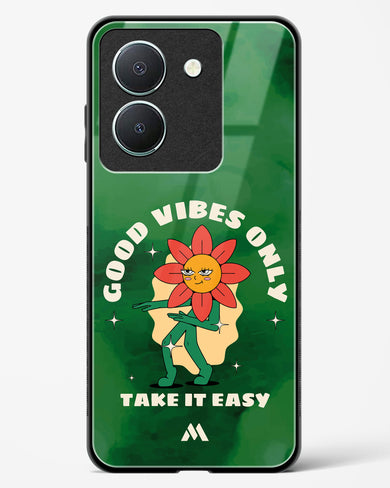 Good Vibes Only Glass Case Phone Cover (Vivo)