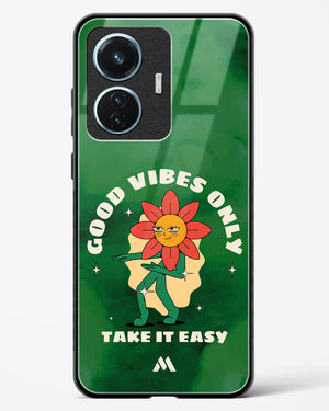 Good Vibes Only Glass Case Phone Cover (Vivo)