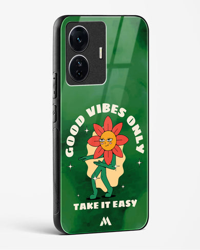 Good Vibes Only Glass Case Phone Cover (Vivo)