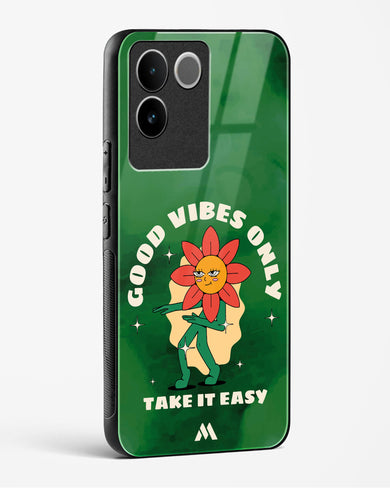 Good Vibes Only Glass Case Phone Cover (Vivo)