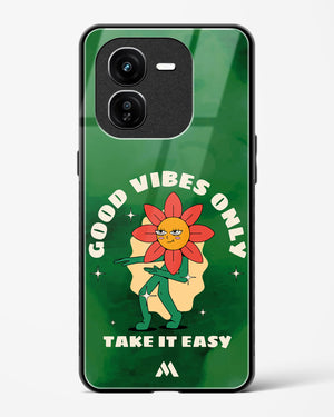 Good Vibes Only Glass Case Phone Cover (Vivo)