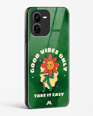 Good Vibes Only Glass Case Phone Cover (Vivo)