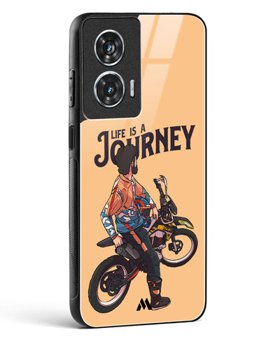 Life is a Journey Glass Case Phone Cover (Motorola)