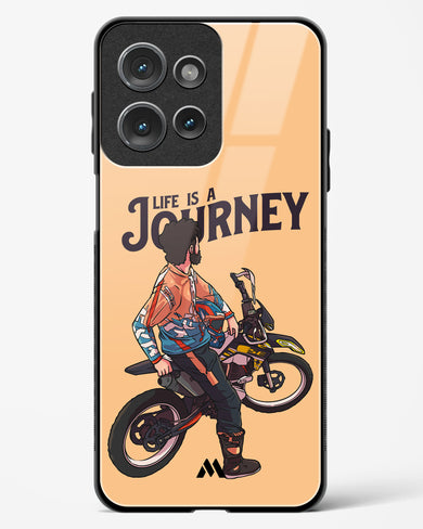 Life is a Journey Glass Case Phone Cover (Motorola)