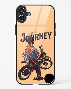 Life is a Journey Glass Case Phone Cover (Nothing)