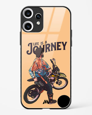 Life is a Journey Glass Case Phone Cover (Nothing)