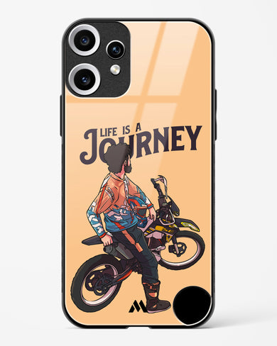 Life is a Journey Glass Case Phone Cover (Nothing)