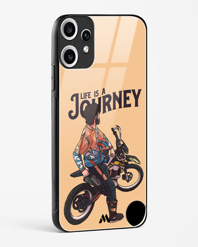 Life is a Journey Glass Case Phone Cover (Nothing)