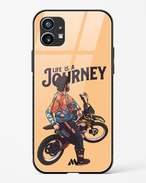 Life is a Journey Glass Case Phone Cover (Nothing)