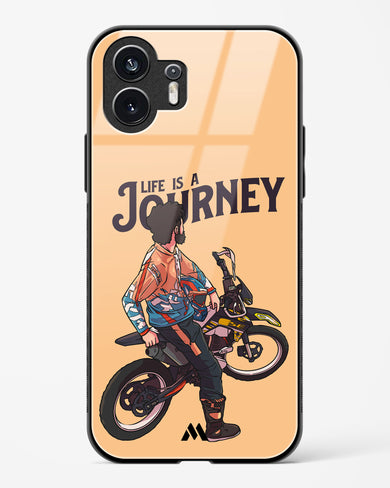 Life is a Journey Glass Case Phone Cover (Nothing)