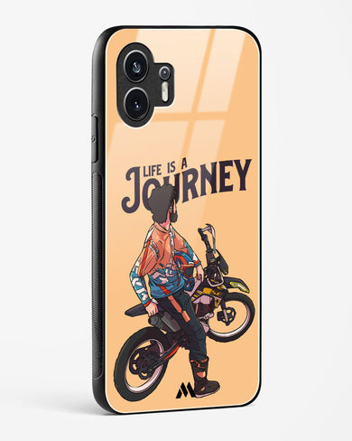 Life is a Journey Glass Case Phone Cover (Nothing)