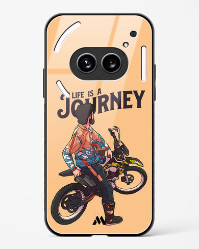 Life is a Journey Glass Case Phone Cover (Nothing)