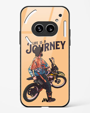 Life is a Journey Glass Case Phone Cover (Nothing)