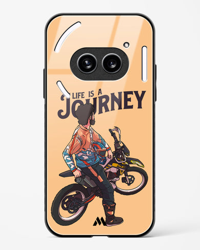 Life is a Journey Glass Case Phone Cover (Nothing)