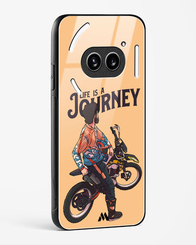 Life is a Journey Glass Case Phone Cover (Nothing)