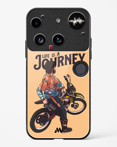 Life is a Journey Glass Case Phone Cover (Nothing)