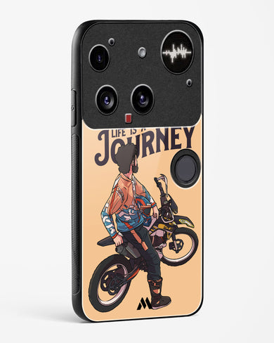 Life is a Journey Glass Case Phone Cover (Nothing)