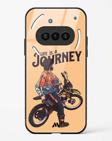 Life is a Journey Glass Case Phone Cover (Nothing)