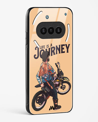 Life is a Journey Glass Case Phone Cover (Nothing)