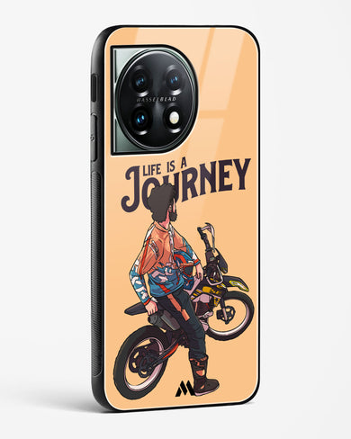 Life is a Journey Glass Case Phone Cover (OnePlus)