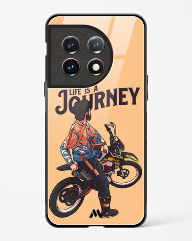 Life is a Journey Glass Case Phone Cover (OnePlus)