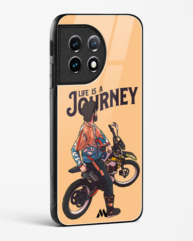 Life is a Journey Glass Case Phone Cover (OnePlus)