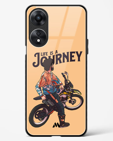 Life is a Journey Glass Case Phone Cover (Oppo)